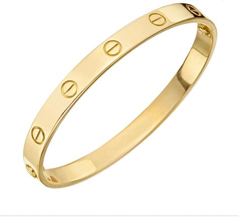 designer gold screw bracelet